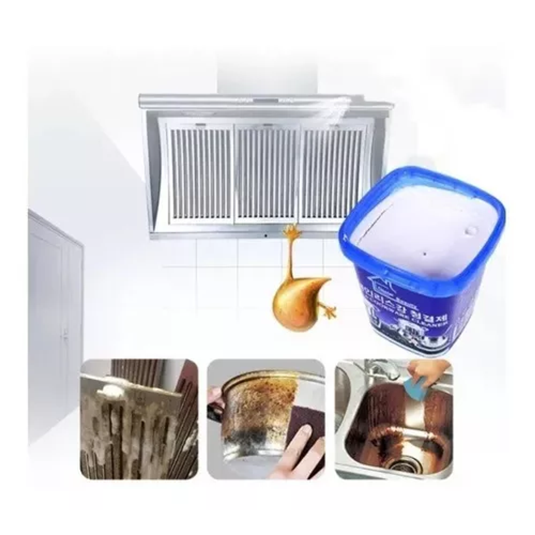 Limpia Ollas De 500gr Potente Pasta Limpiadora Acero Cocina 3