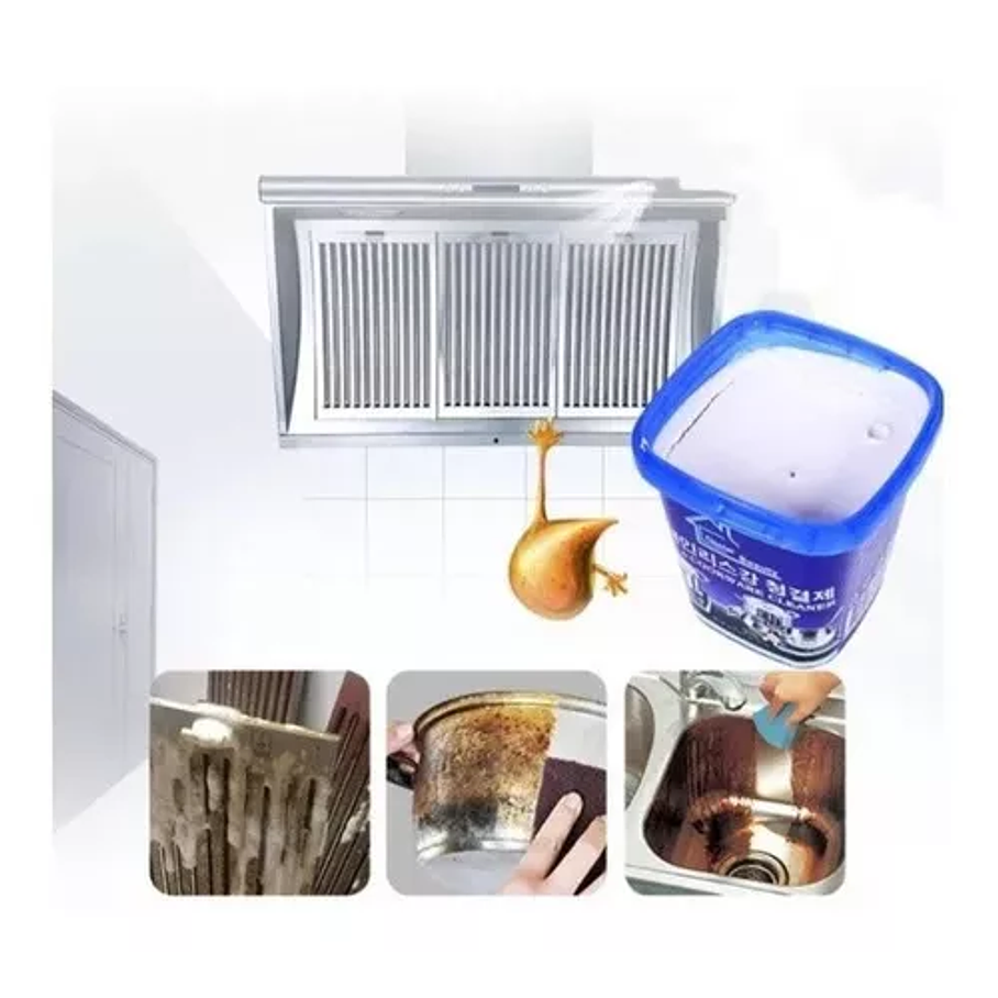 Limpia Ollas De 500gr Potente Pasta Limpiadora Acero Cocina 3