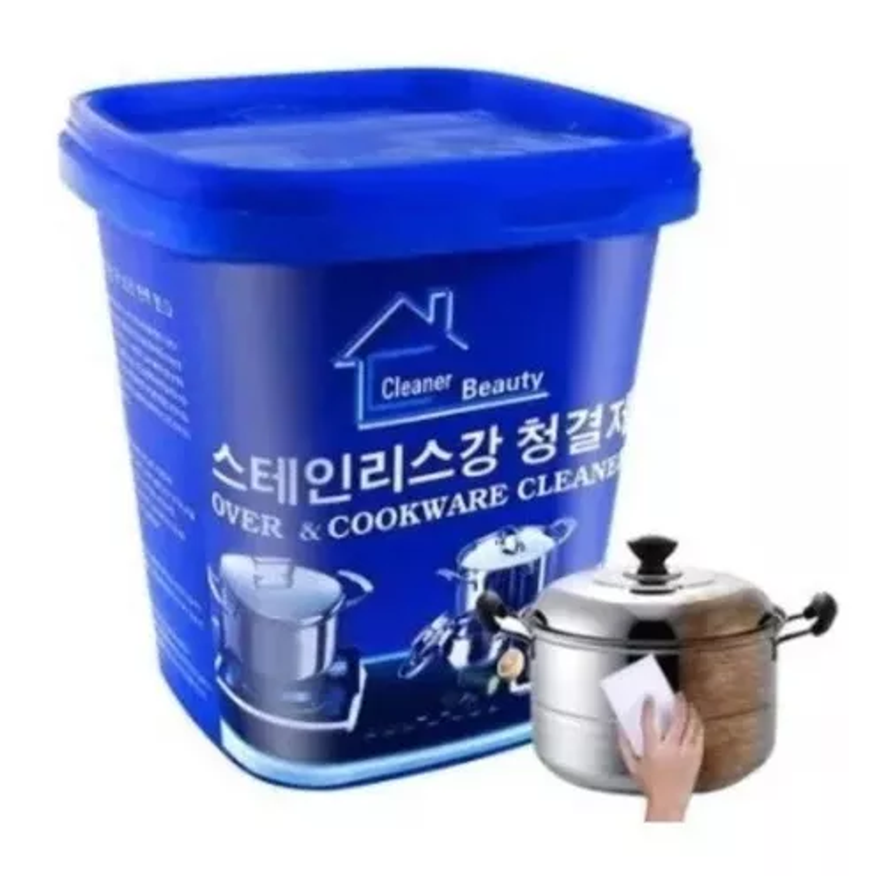 Limpia Ollas De 500gr Potente Pasta Limpiadora Acero Cocina 1