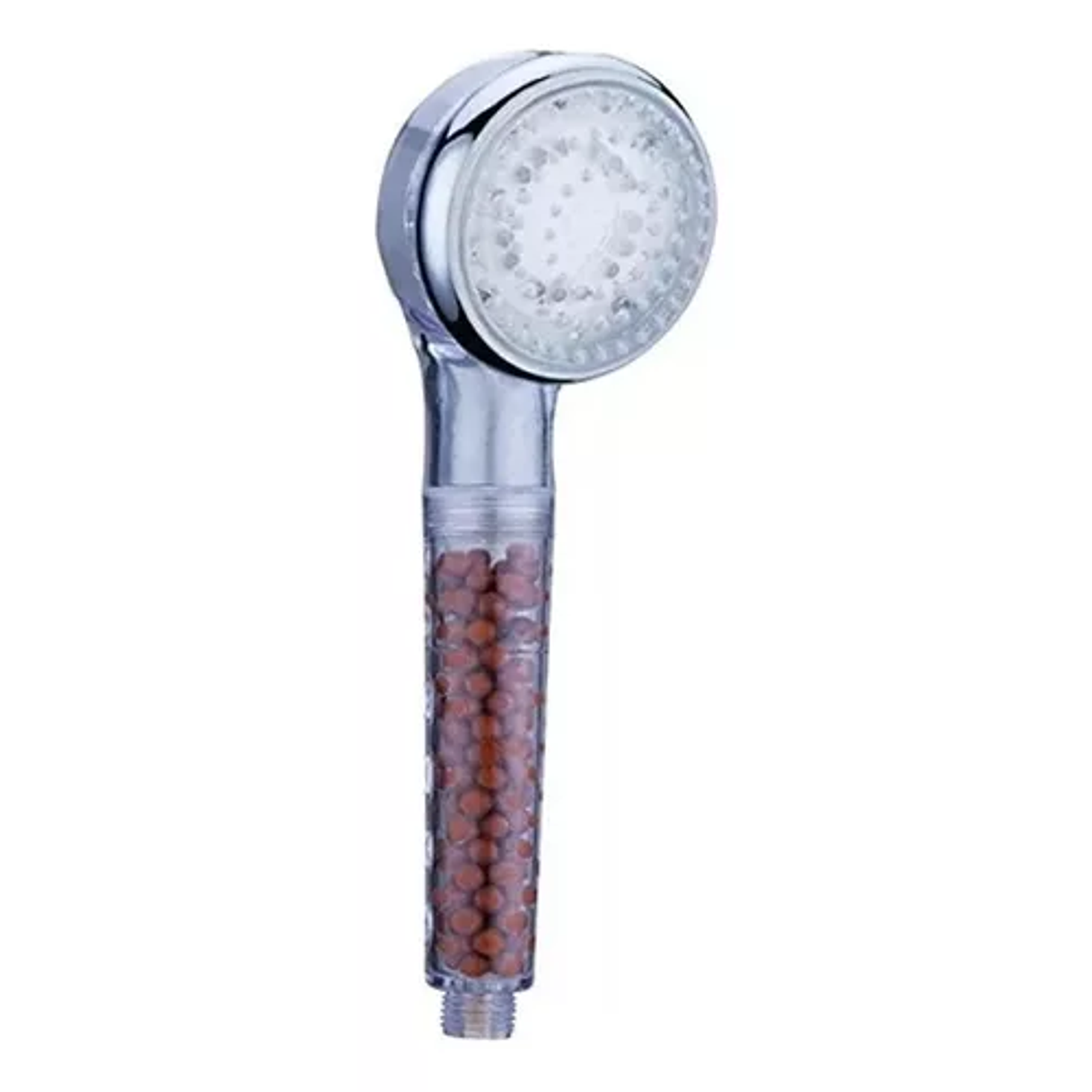 Cabezal De Ducha Luces Led Multicolor Regadera Teléfono Color Plateado 3