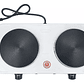 Cocinilla Eléctrica Encimera Portátil 2 Platos Práctica Color Blanco - Miniatura 2