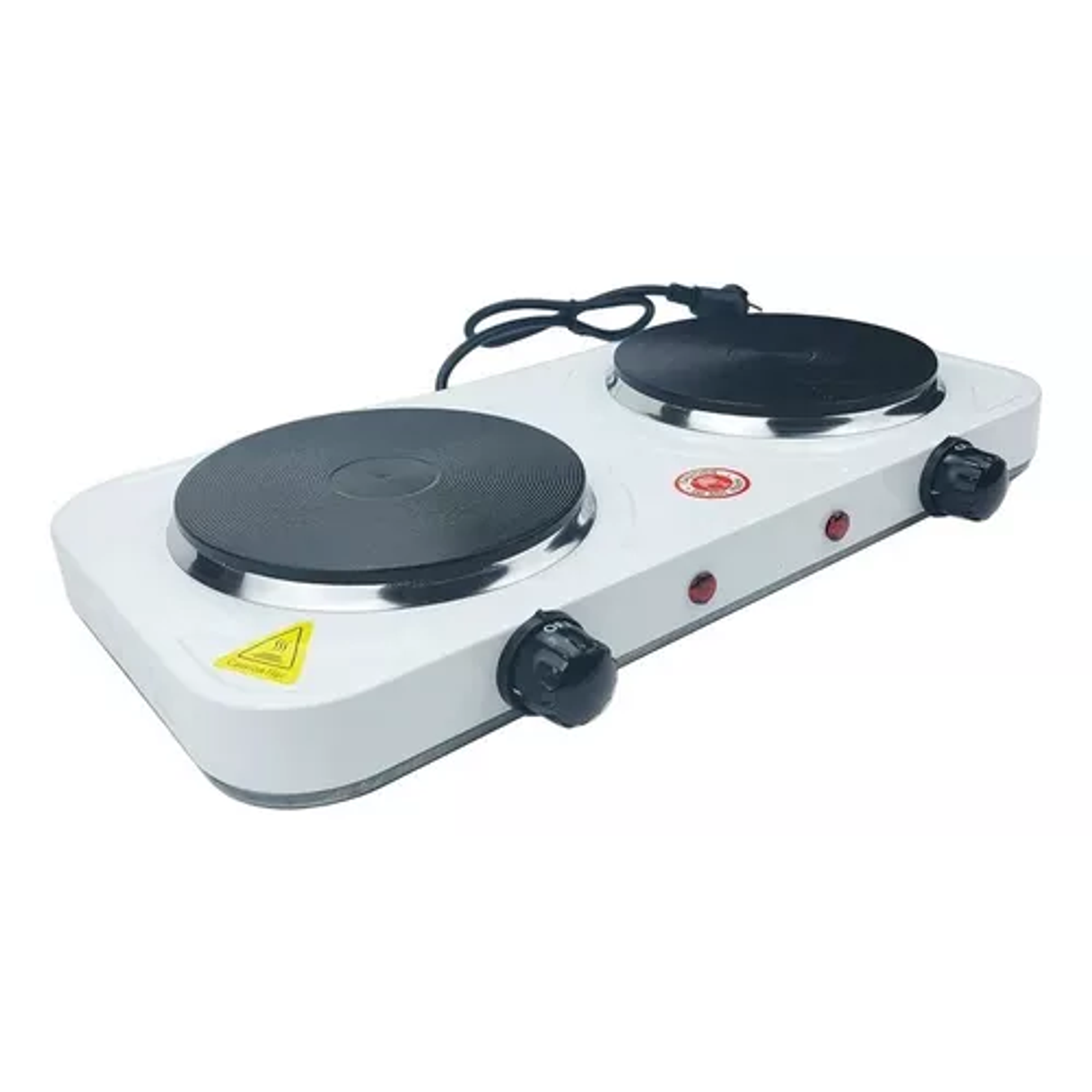 Cocinilla Eléctrica Encimera Portátil 2 Platos Práctica Color Blanco 1