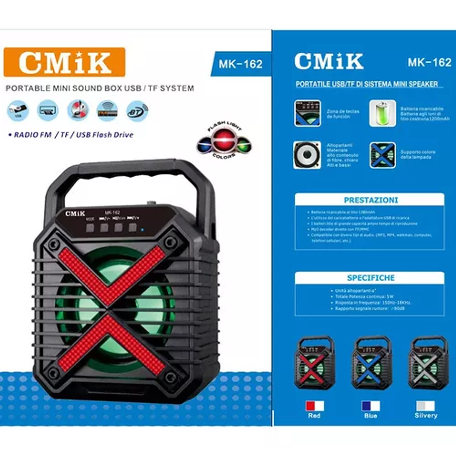 Parlante Inalambrica Bluetooth - Usb - Micro Sd - Radio 2