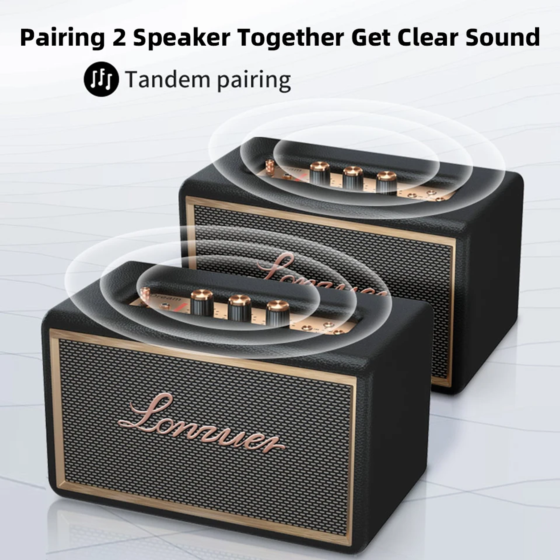 Parlante Lonwer BT  Vintage Ultra Music 2