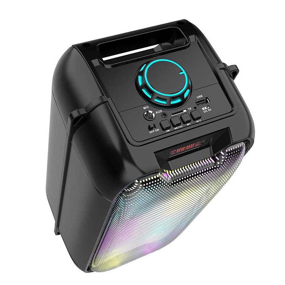 Parlante Altavoz Con Luces Portatil 4