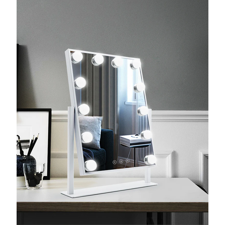 Espejo con 12 Luces Led Giratorio 360G 5