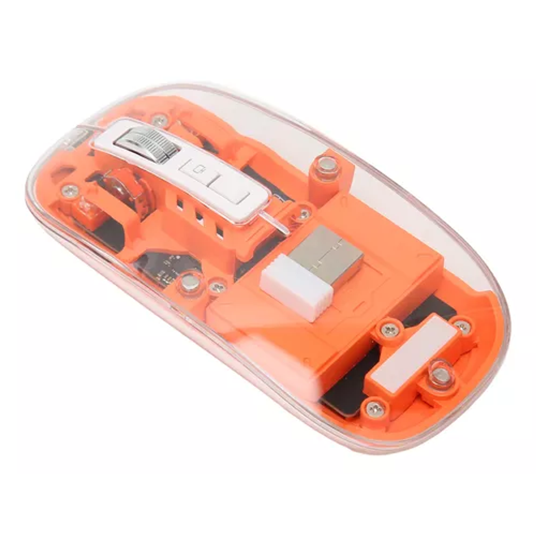 Mouse Computadora Inalámbrico Transparente Bt5.1 2.4g De 4