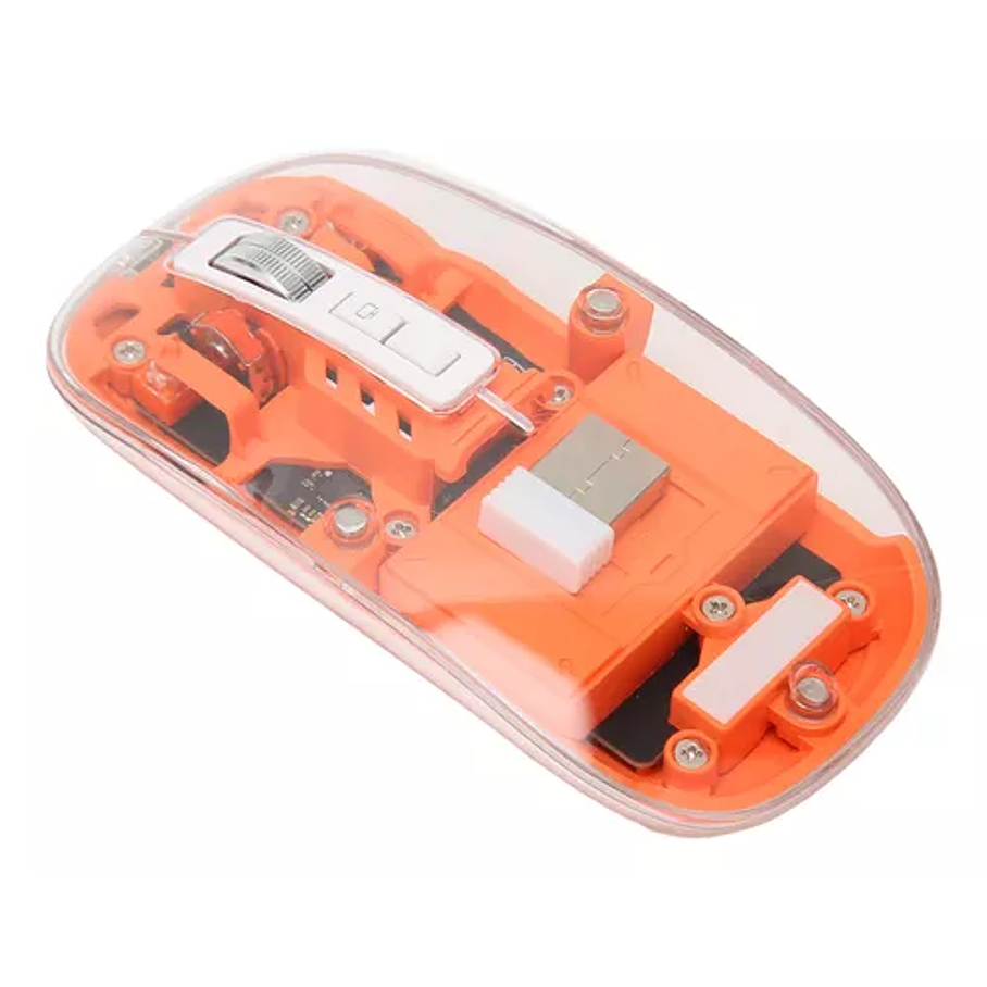 Mouse Computadora Inalámbrico Transparente Bt5.1 2.4g De 4