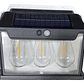 Farol Aplique Led Solar 3 Ampolletas Impermeable Ip65 - Miniatura 1