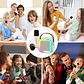 Mini Parlante Altavoz + Micrófono Portátil Karaoke Bluetooth Color Celeste - Miniatura 3