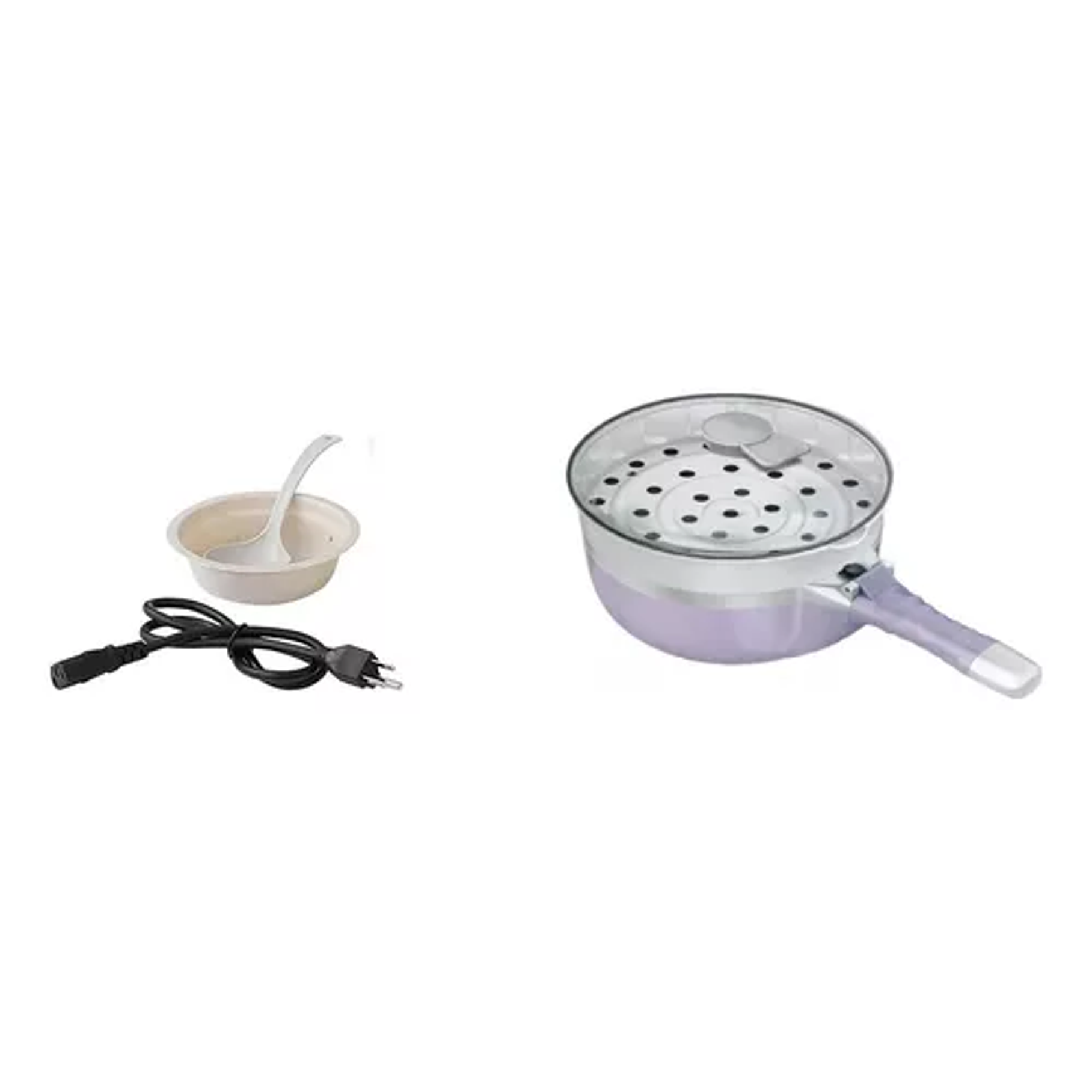 Olla Eléctrica Portátil Plegable Sartén Caldera 800w Color Lila Frecuencia 50hz 2