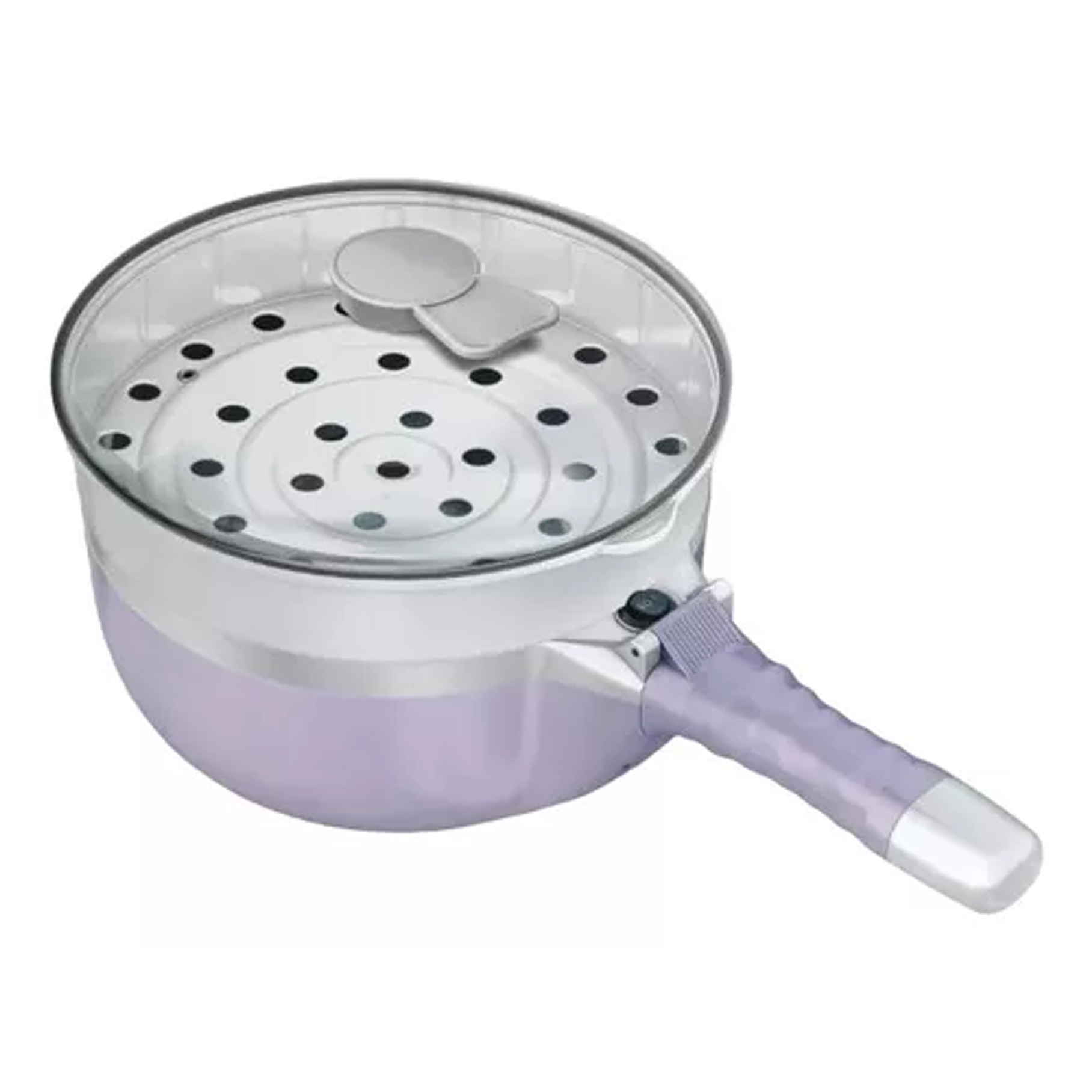 Olla Eléctrica Portátil Plegable Sartén Caldera 800w Color Lila Frecuencia 50hz 1