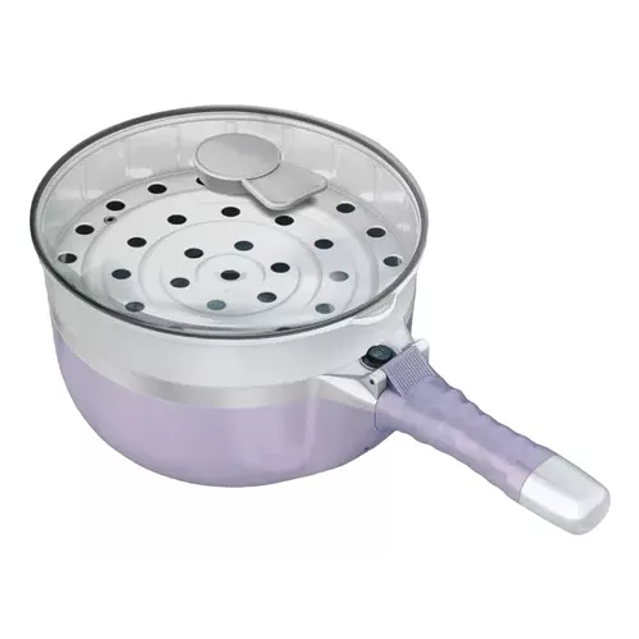 Olla Eléctrica Portátil Plegable Sartén Caldera 800w Color Lila Frecuencia 50hz 1