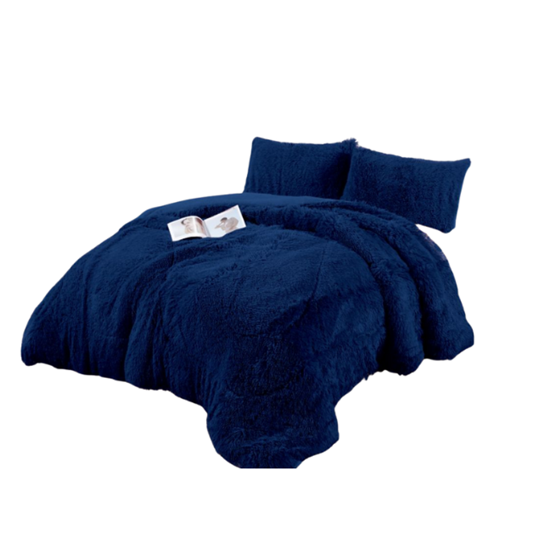 Cobertor Plumón Invierno Chiporro Liso Peludo Cama 1.5P 7