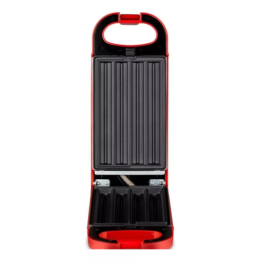 Máquina 5 En 1 Waffles Cake Madeleine Donas 700w Raf R.575 Color Rojo 4