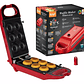 Máquina 5 En 1 Waffles Cake Madeleine Donas 700w Raf R.575 Color Rojo - Miniatura 1