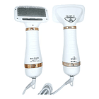 Cepillo Para Mascotas 2 En 1 Gato Perro Peine Secador D/pelo Color Blanco/dorado 2