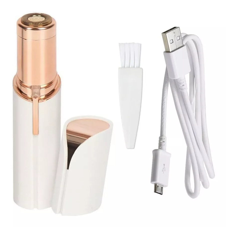 Depilación Facial Sin Irritación Recargable/ Eshopviña Color Blanco 4