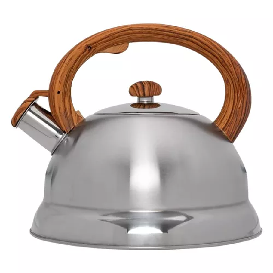 Hervidor de Acero de 2,5l Con Silvato de Mango 5