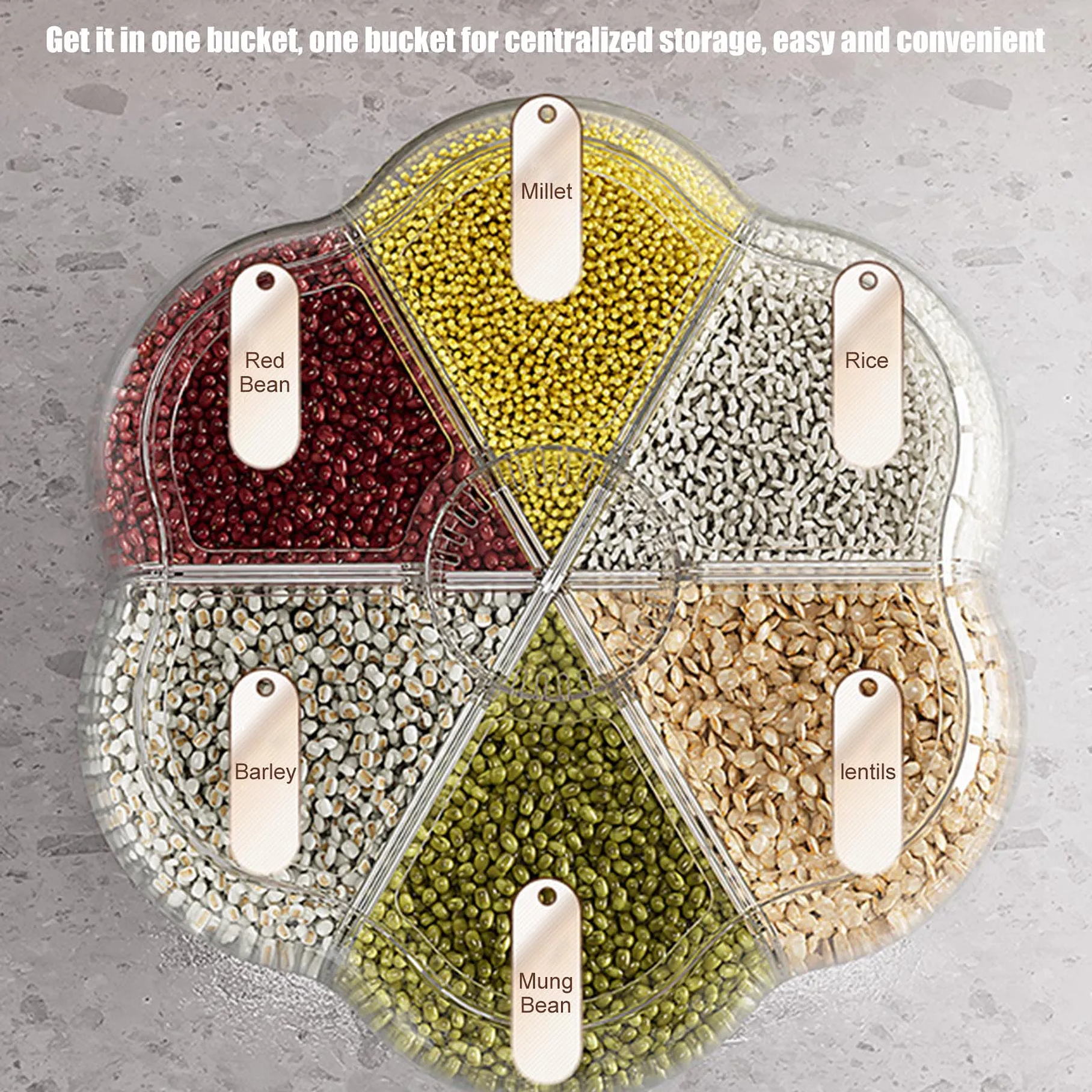 Dispensador de Cereales 9KG Blanco 3