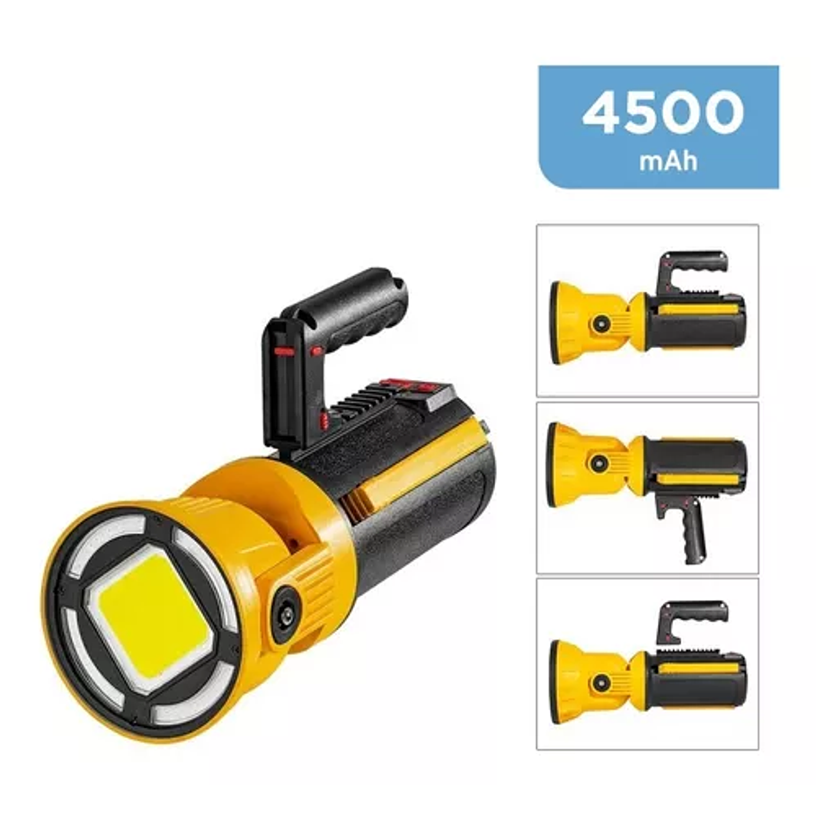 Linterna Plegable Recargable 2 Led De Mano Y Paral W5164-3 2