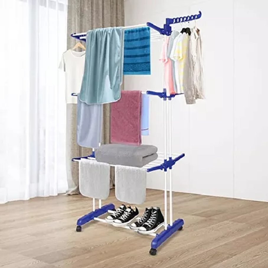 Tendedero De Ropa Perchero Colgador Plegable 3 Niveles  4
