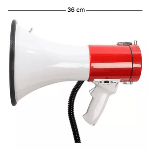 Megafono Portatil 50w Fuerte Altavoz Recargable Con Pilas
