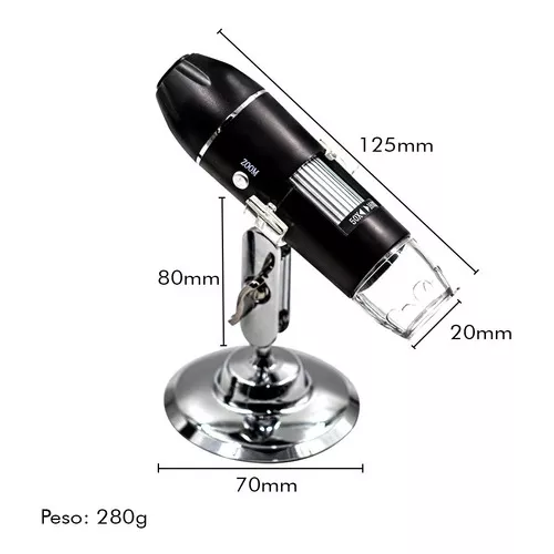  Microscopio Zoom 1600 x Cam 2.0 MP  4