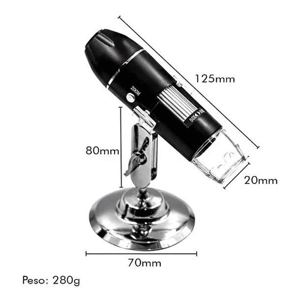 Microscopio Zoom 1600 x Cam 2.0 MP  4