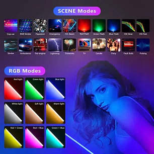 Lampara De Varilla De Mano Fotografia Video Oled Rgb Control