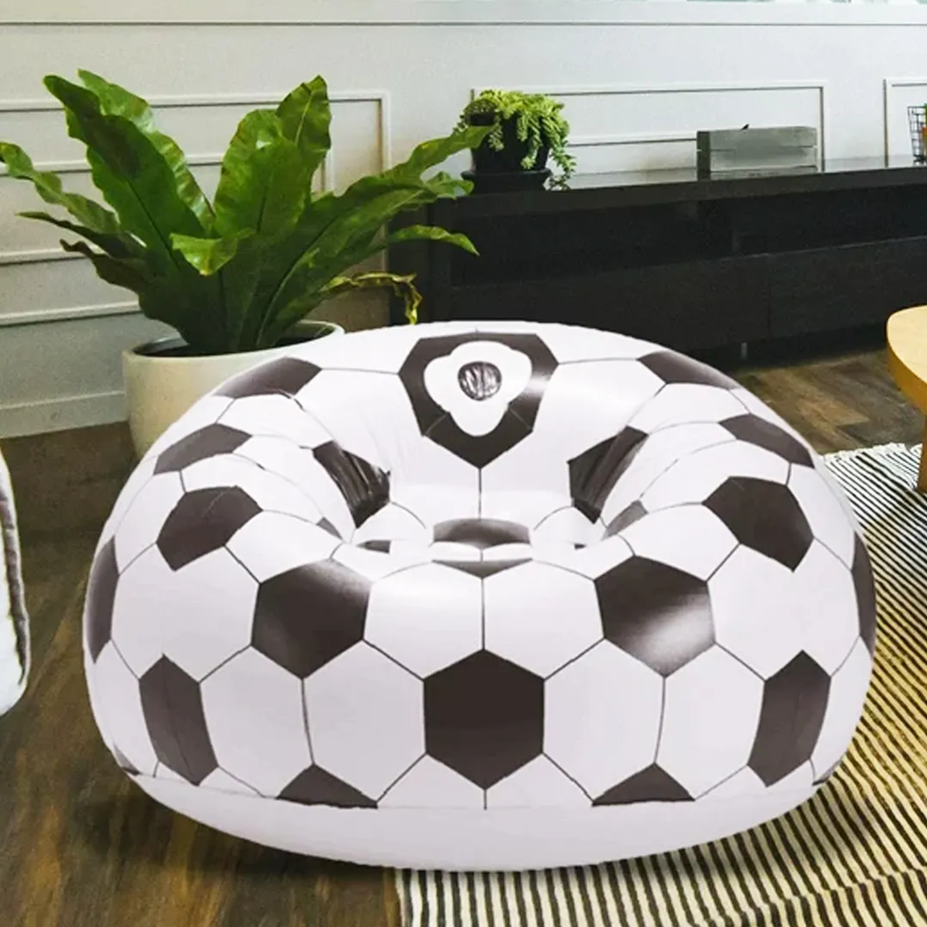 Puff Sofa Inflable Diseño Futbol 110X80CM 3