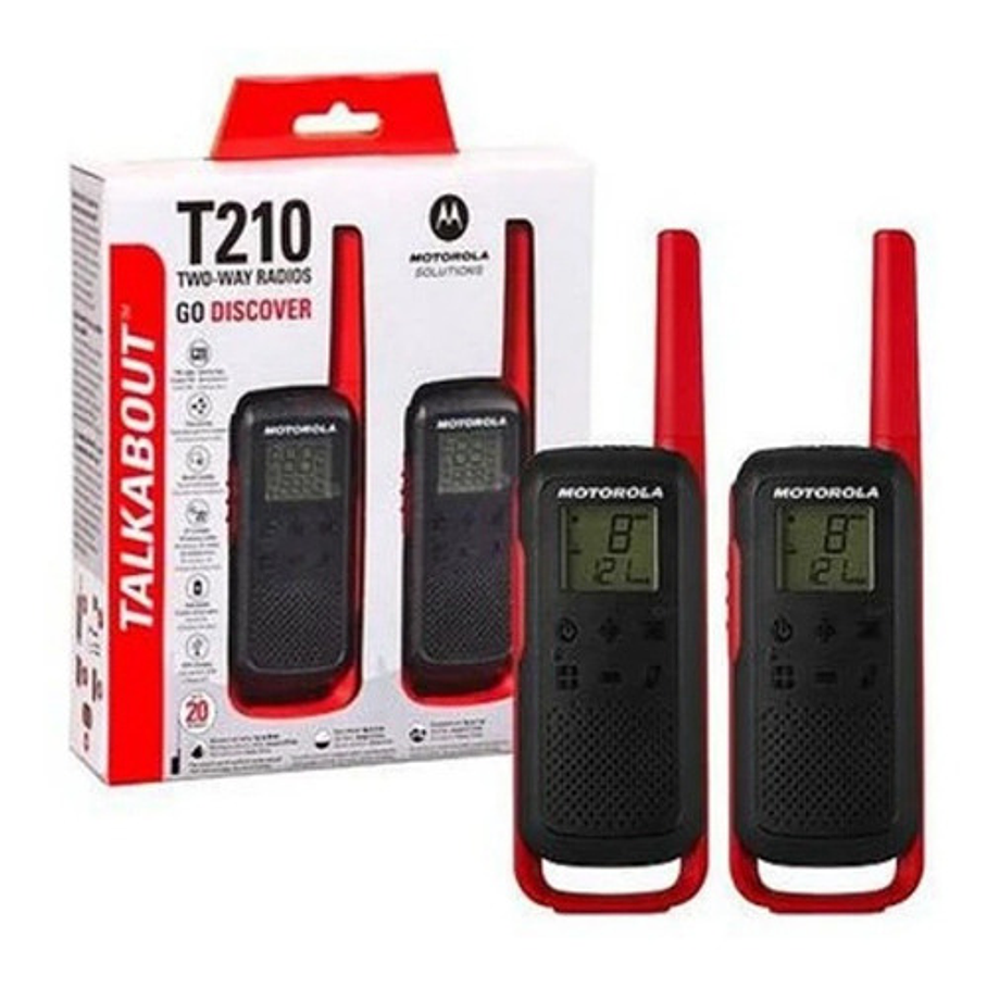 Radio Motorola Walkie-talkies Talkabout T210 Color Negro 4