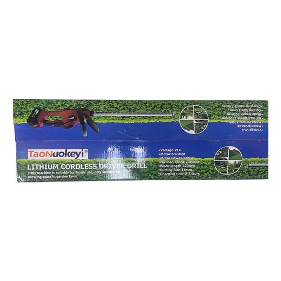 Cortasetos Podadora Eléctrica Cortador De Pasto 600w 2300rpm 6