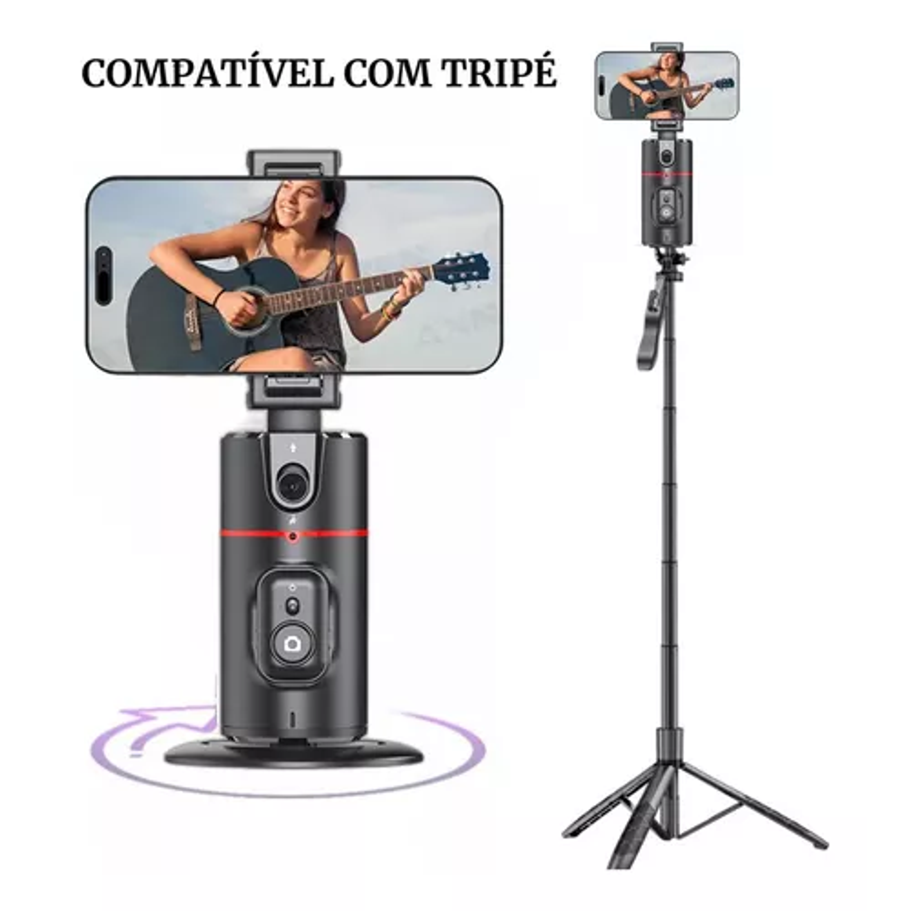 Soporte de Seguimiento Inteligente 360º  Para Vídeos-Fotos  3