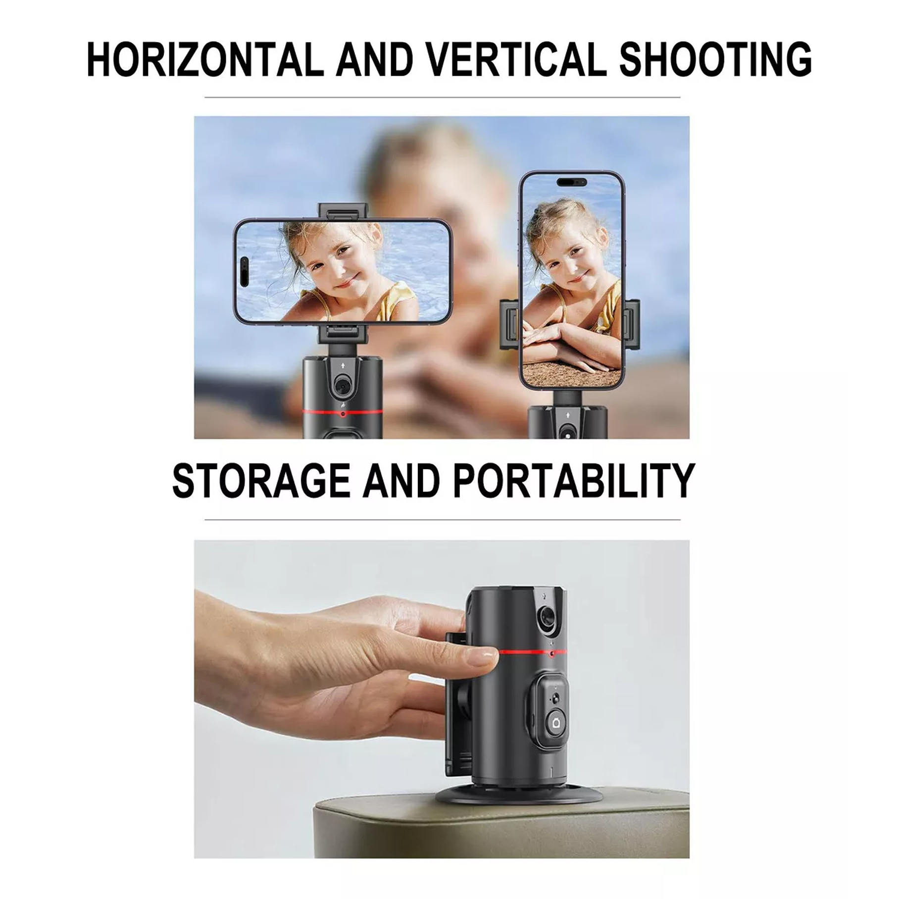 Soporte de Seguimiento Inteligente 360º  Para Vídeos-Fotos  4