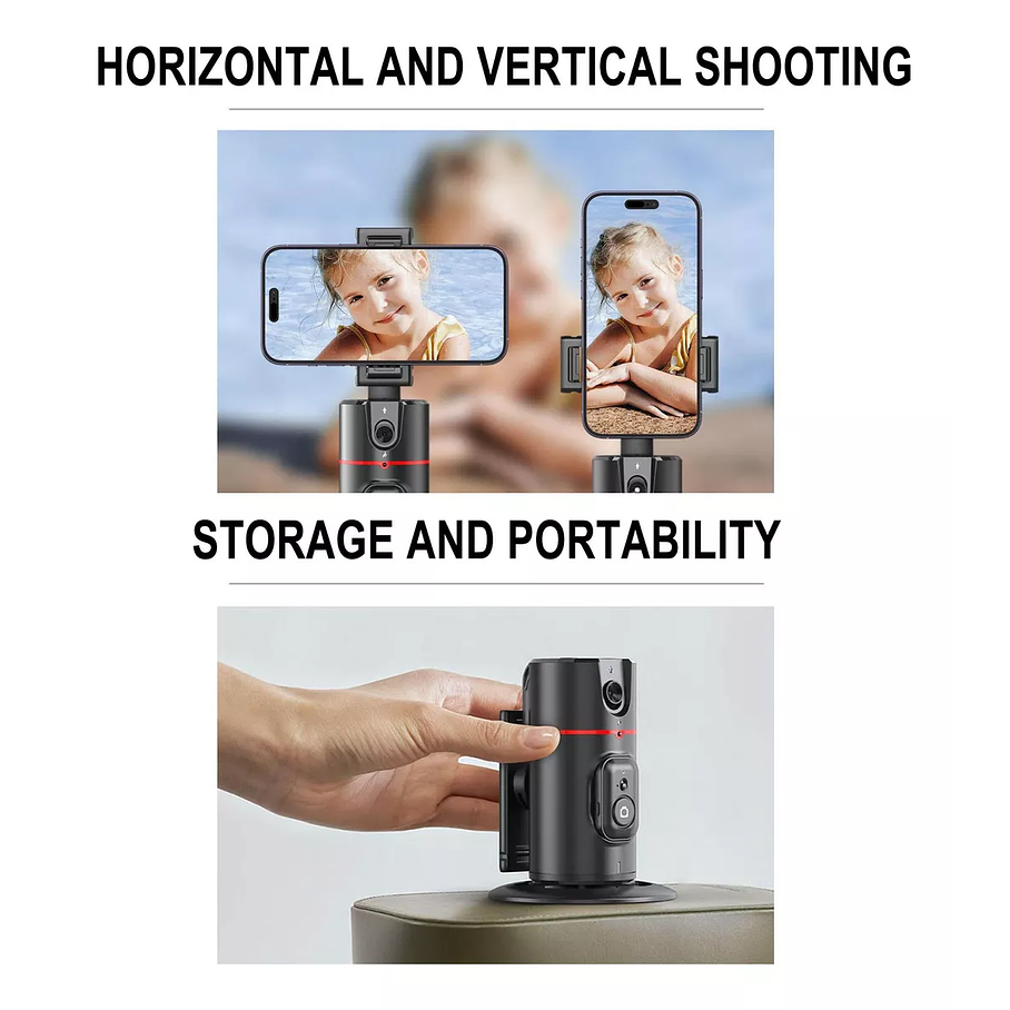 Soporte de Seguimiento Inteligente 360º  Para Vídeos-Fotos  4