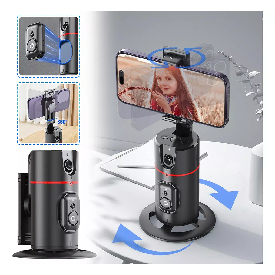 Soporte de Seguimiento Inteligente 360º  Para Vídeos-Fotos  6