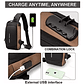 Bolso De Hombro Cruzado Para Hombre, Mochila Usb Pequeña - Miniatura 5