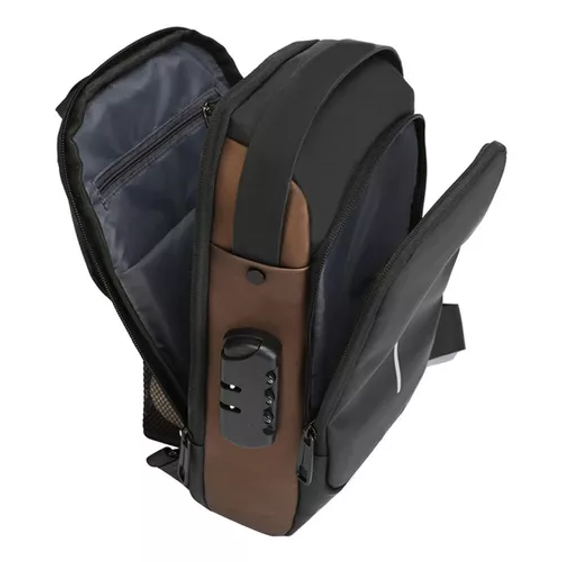 Bolso De Hombro Cruzado Para Hombre, Mochila Usb Pequeña 4