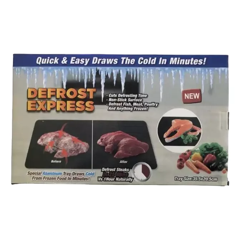 Bandeja Para Descongelar Rápido Tabla De Aluminio para Carnes 2