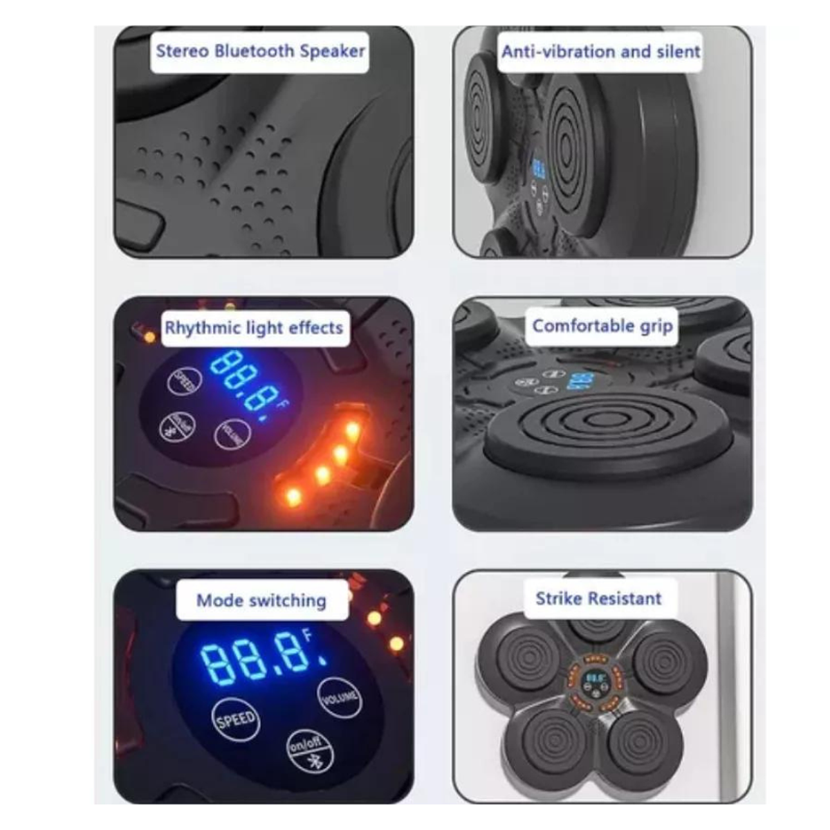 Música Boxing Machine, Máquina De Boxeo Inteligente Bluetooth Para Montaje En Pared Para Ejercicios En Casa, Descompresión, Equipo De Entrenamiento