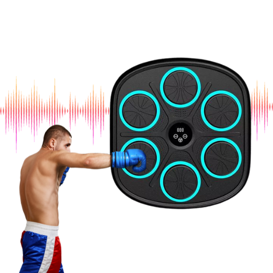Maquina de Boxeo Para Niños y Adultos Guantes Fit Musica 3