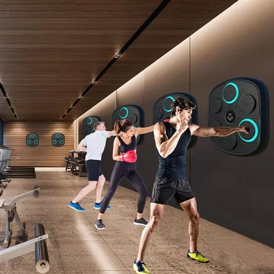 Maquina de Boxeo Para Niños y Adultos Guantes Fit Musica 8