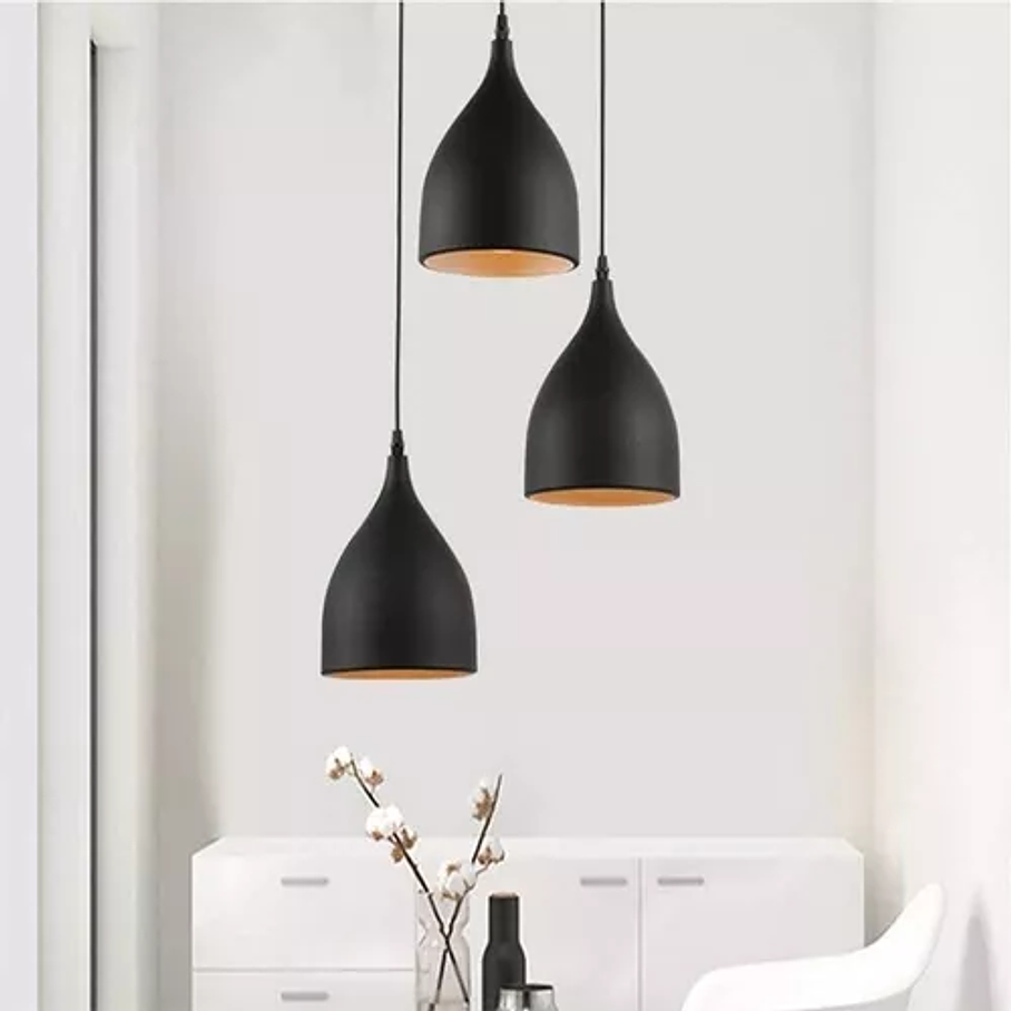 Lámpara Colgante Nórdica Moderna Luz 3 Cabezas  5