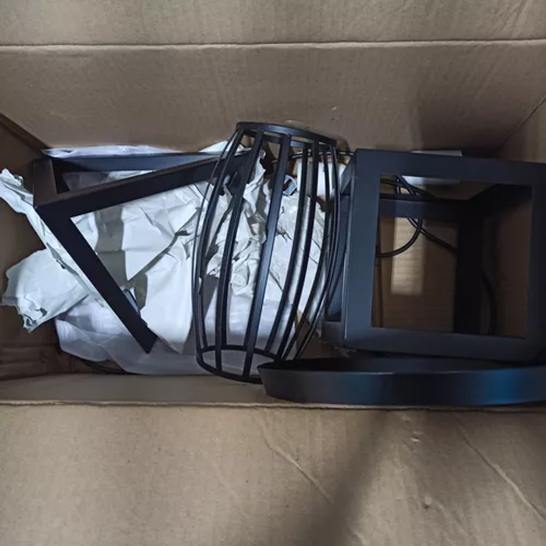 Lampara Colgante Decoración Vintage Figuras Geométricas Color Negro 5