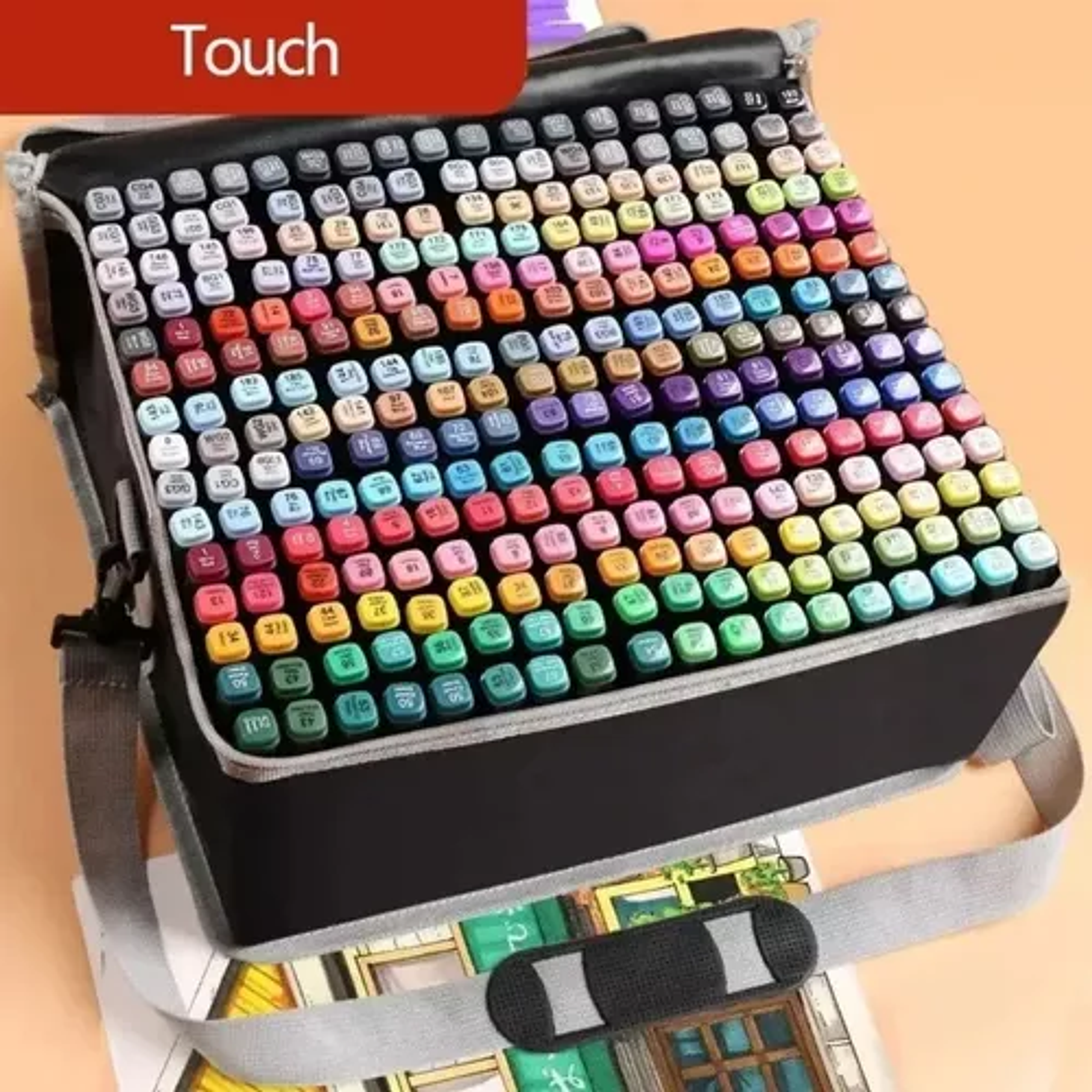 Set 262 Marcadores Lápices Colores Touch Doble Punta + Bols 3