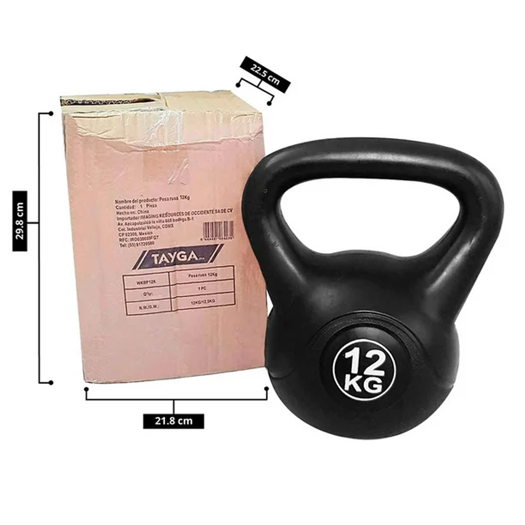Pesa Rusa Kettlebell 12kg Entrenamiento Crossfit Fitness 5