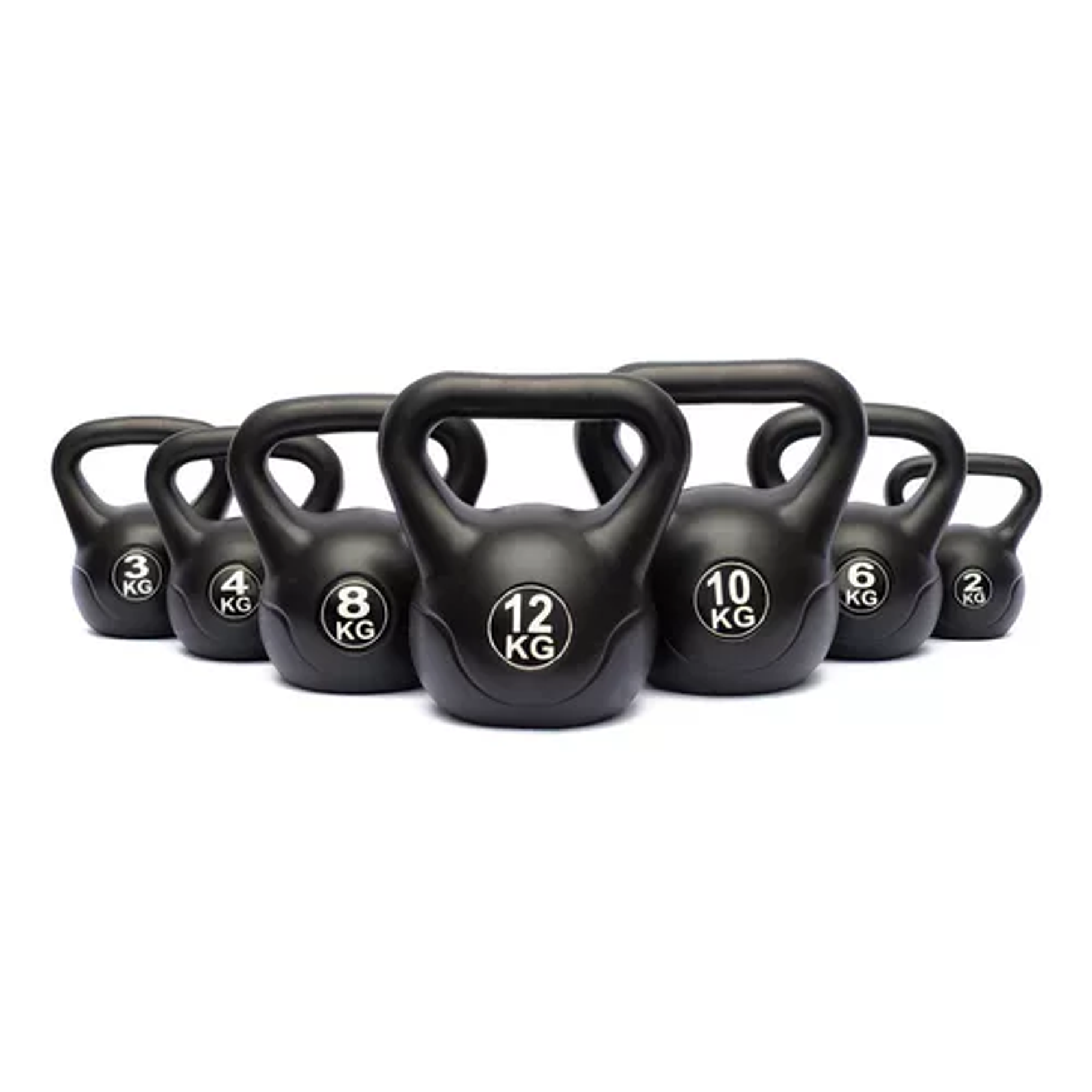 Pesas Rusas Kettlebell Athletic 4 Kg Fitness Entrenamiento Color Negro 6