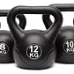 Pesas Rusas Kettlebell Athletic 4 Kg Fitness Entrenamiento Color Negro - Miniatura 6