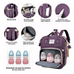 Mochila Panalera Cuna Impermeable Multifunción Bebe Viaje - Miniatura 9